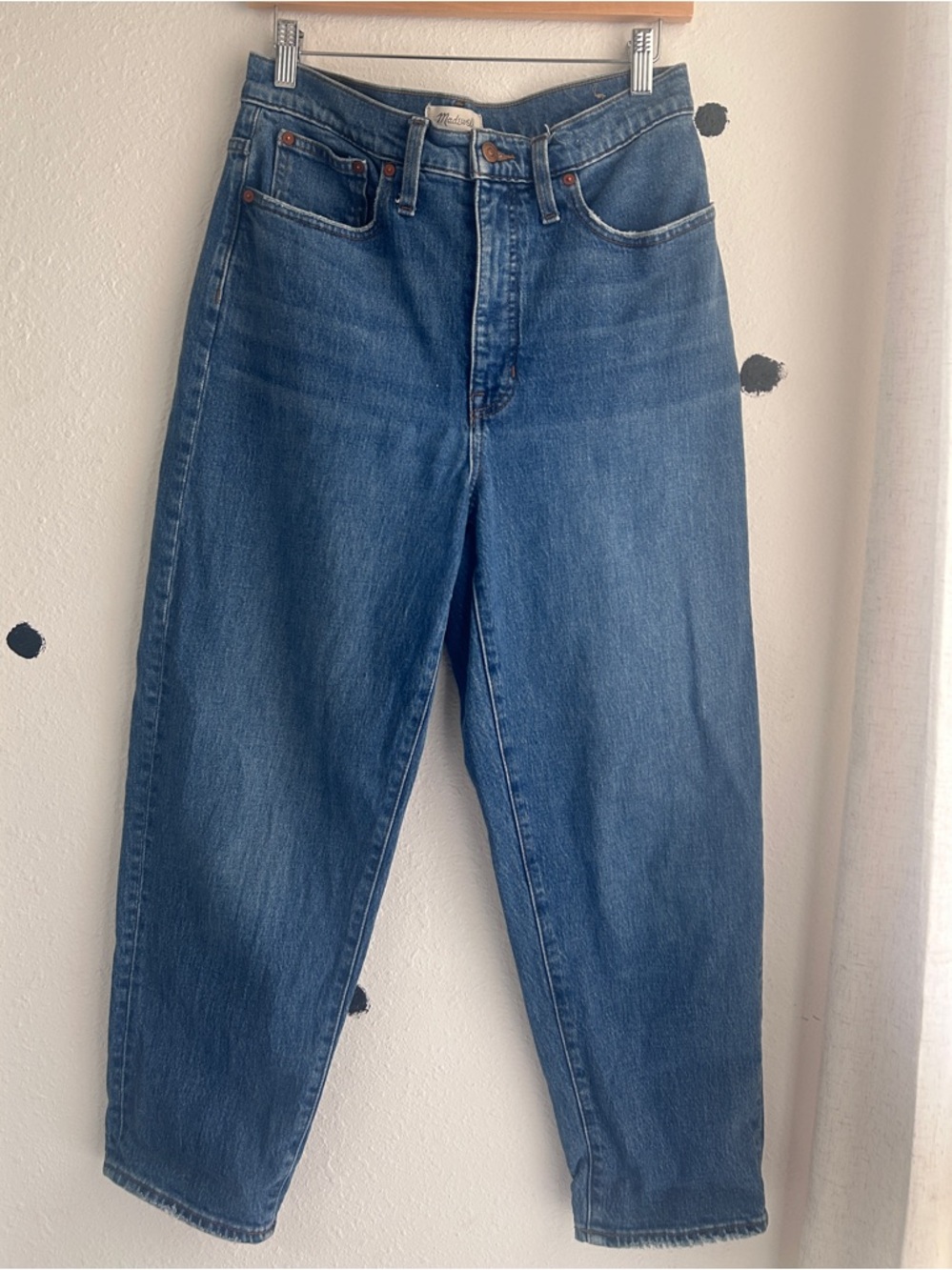 Madewell Balloon Jeans in Medium Blue Wash 28